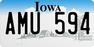 IA license plate AMU594