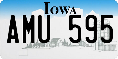 IA license plate AMU595