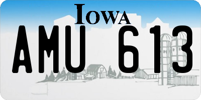 IA license plate AMU613