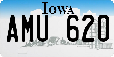 IA license plate AMU620