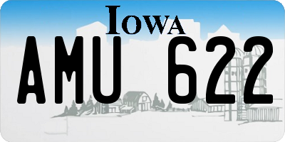 IA license plate AMU622