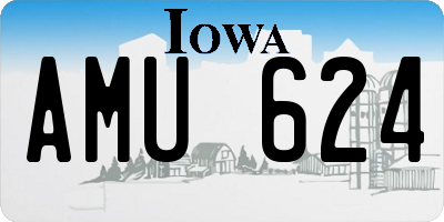 IA license plate AMU624