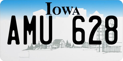IA license plate AMU628
