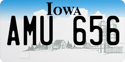 IA license plate AMU656