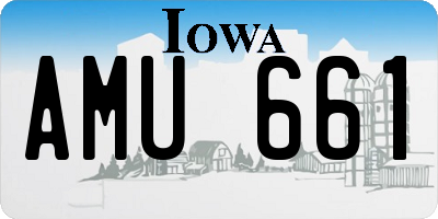 IA license plate AMU661