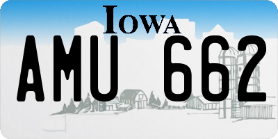 IA license plate AMU662