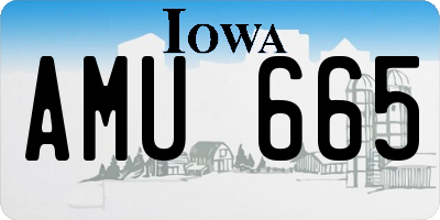 IA license plate AMU665