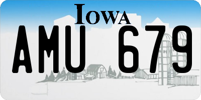 IA license plate AMU679
