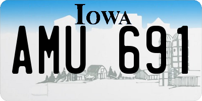 IA license plate AMU691