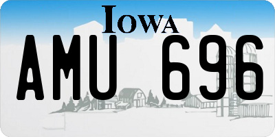 IA license plate AMU696
