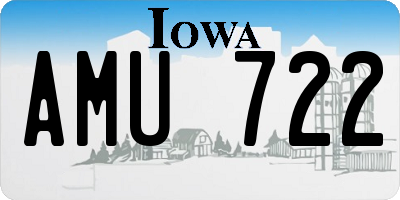 IA license plate AMU722