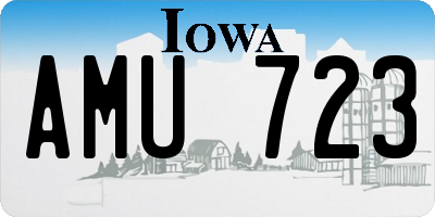 IA license plate AMU723
