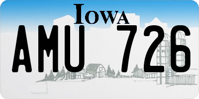 IA license plate AMU726