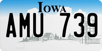 IA license plate AMU739