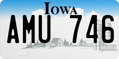 IA license plate AMU746