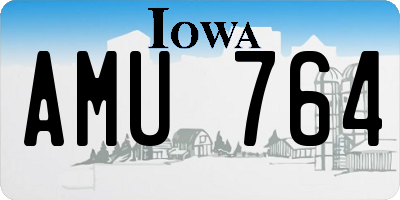 IA license plate AMU764