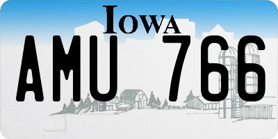 IA license plate AMU766