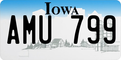 IA license plate AMU799