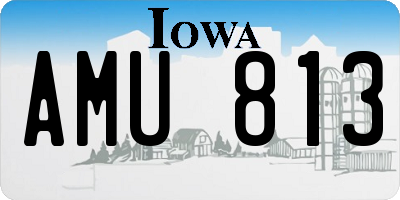 IA license plate AMU813