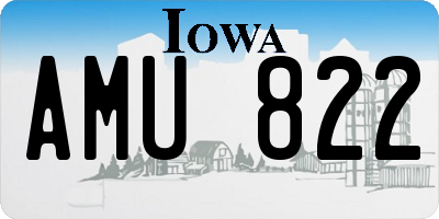 IA license plate AMU822