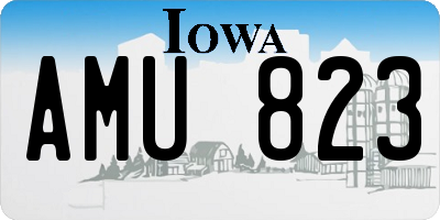 IA license plate AMU823
