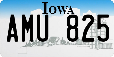 IA license plate AMU825