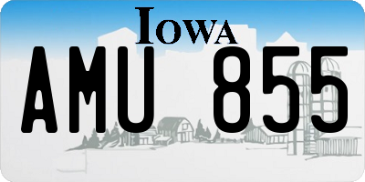 IA license plate AMU855