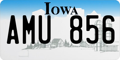 IA license plate AMU856