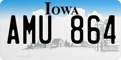 IA license plate AMU864