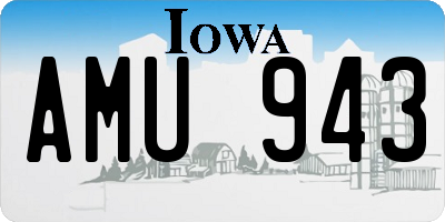 IA license plate AMU943