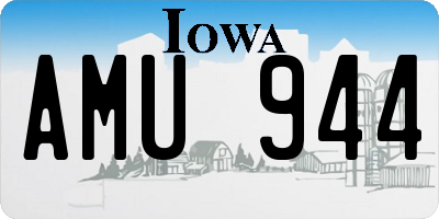 IA license plate AMU944
