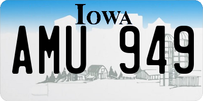 IA license plate AMU949