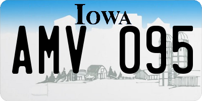 IA license plate AMV095