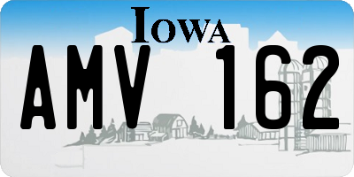 IA license plate AMV162
