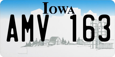 IA license plate AMV163