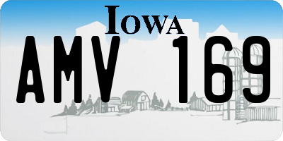 IA license plate AMV169