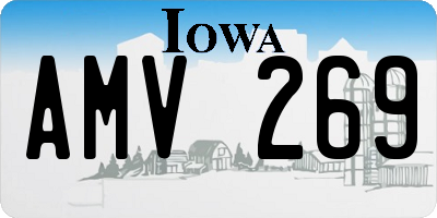 IA license plate AMV269