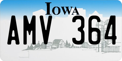 IA license plate AMV364