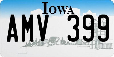 IA license plate AMV399