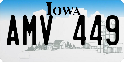 IA license plate AMV449