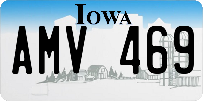 IA license plate AMV469