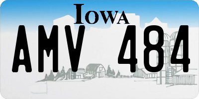IA license plate AMV484