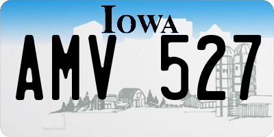 IA license plate AMV527