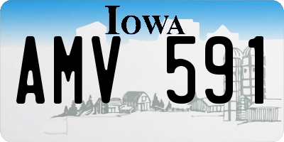 IA license plate AMV591