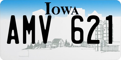 IA license plate AMV621
