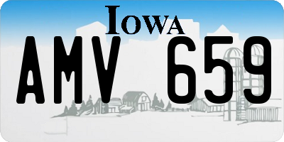 IA license plate AMV659