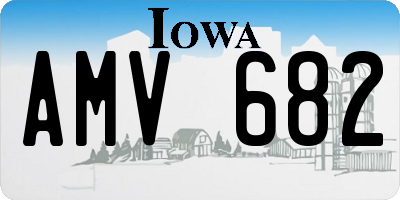 IA license plate AMV682