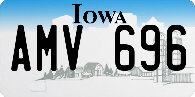 IA license plate AMV696