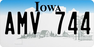 IA license plate AMV744