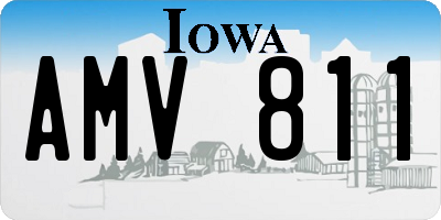 IA license plate AMV811